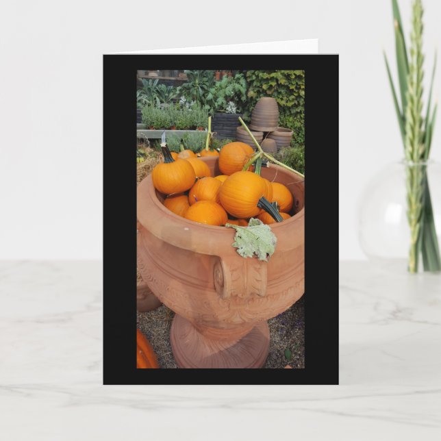 Carte de voeux citrouilles d'automne (Devant)