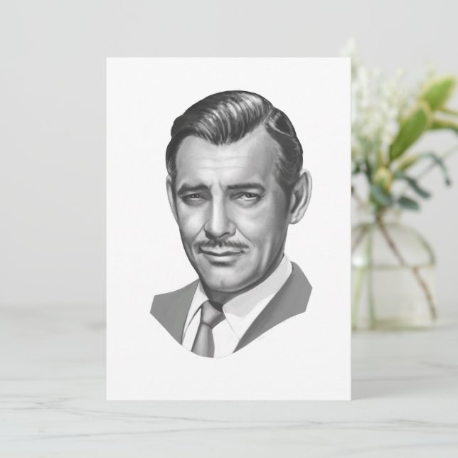 Carte de voeux Clark Gable (Debout devant)