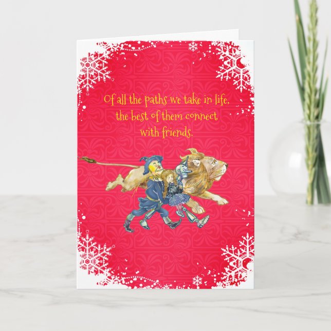 Carte de vœux classique de Noël avec l'ami du Magi (Devant)