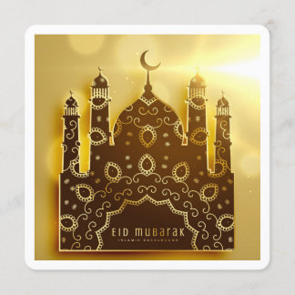 Carte de voeux classique d'Eid Mubarak Ramadan