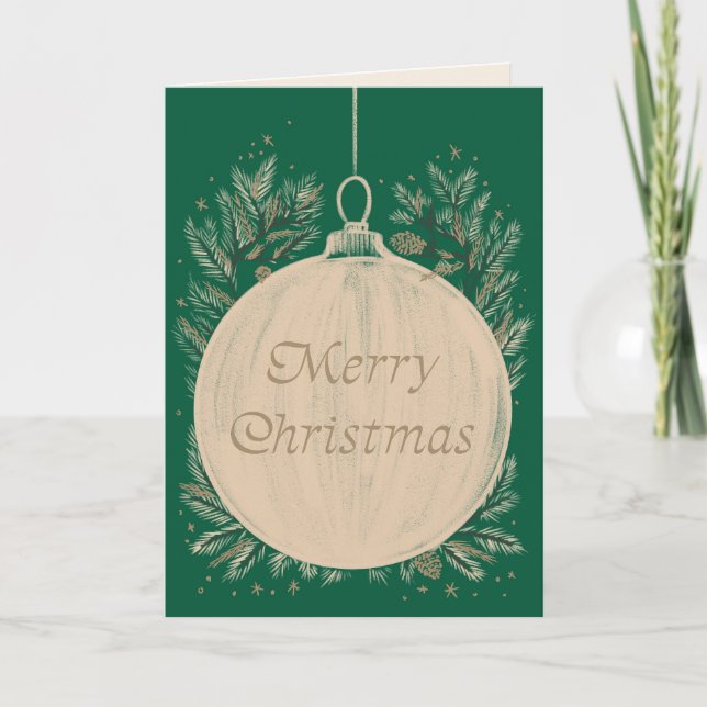 Carte de voeux classique "Joyeux Noël" (Devant)