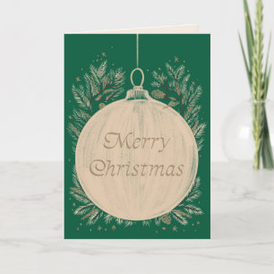 Carte de voeux classique "Joyeux Noël"