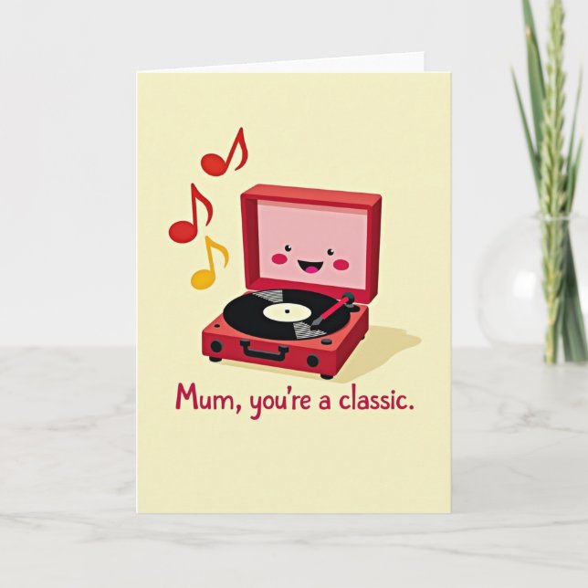 Carte de voeux classique pour la fête des mamans (Devant)