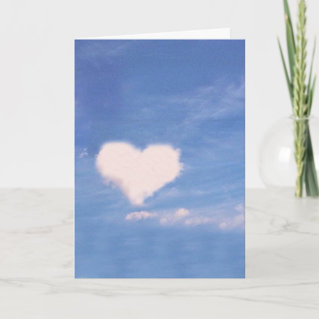 CARTE DE VOEUX : Cloud Heart_ Carte (Devant)