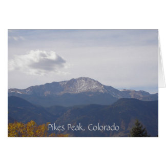 Carte de voeux Cloudy Pikes Peak (vide)