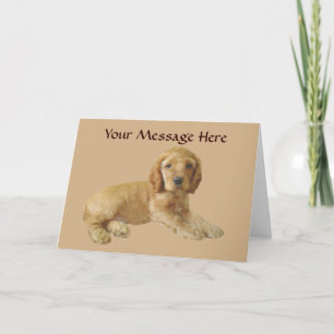 Carte de voeux Cocker Spaniel Puppy