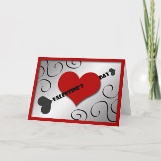 Carte de voeux Coeur et Flèche Saint-Valentin