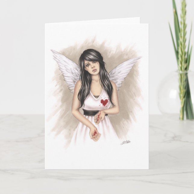 Carte de voeux Coeurs cassés (Devant)