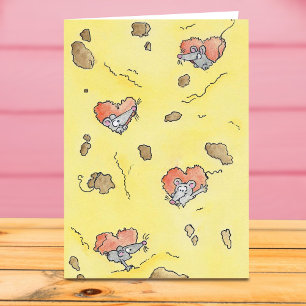carte de vœux COEURS DE FROMAGE de Nicole Janes