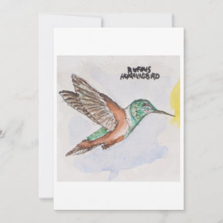 Carte de vœux Colibri