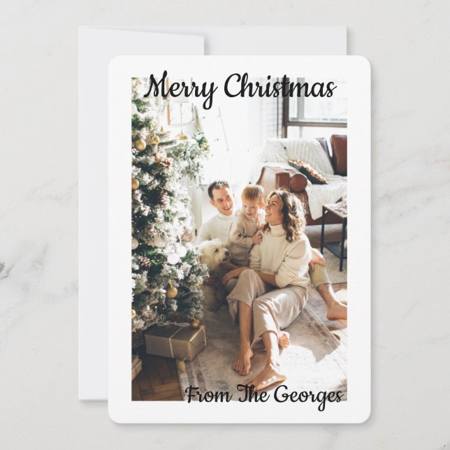 CARTE DE VOEUX COLLAGE DE NOËL (Devant)