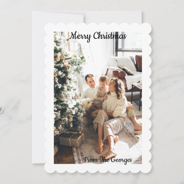 CARTE DE VOEUX COLLAGE DE NOËL (Devant)