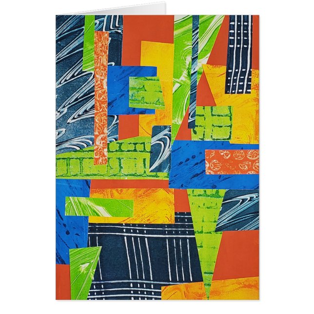 Carte de voeux Collage Lumineux 1 (Devant)