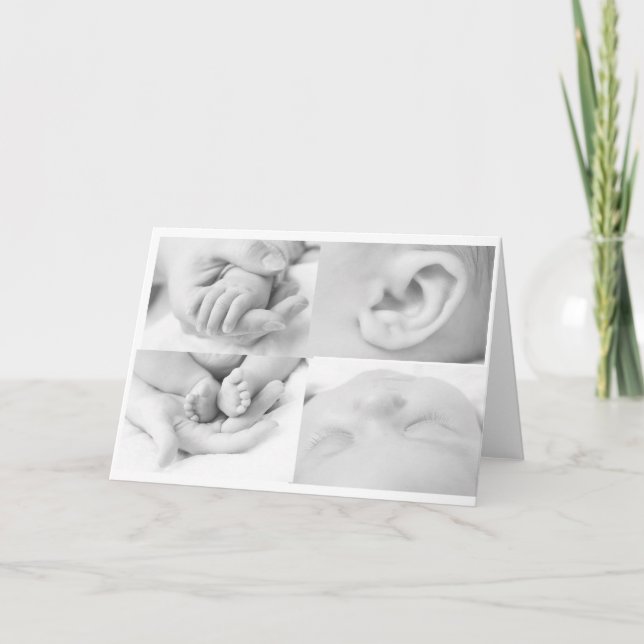Carte de voeux Collage pour bébé (Devant)