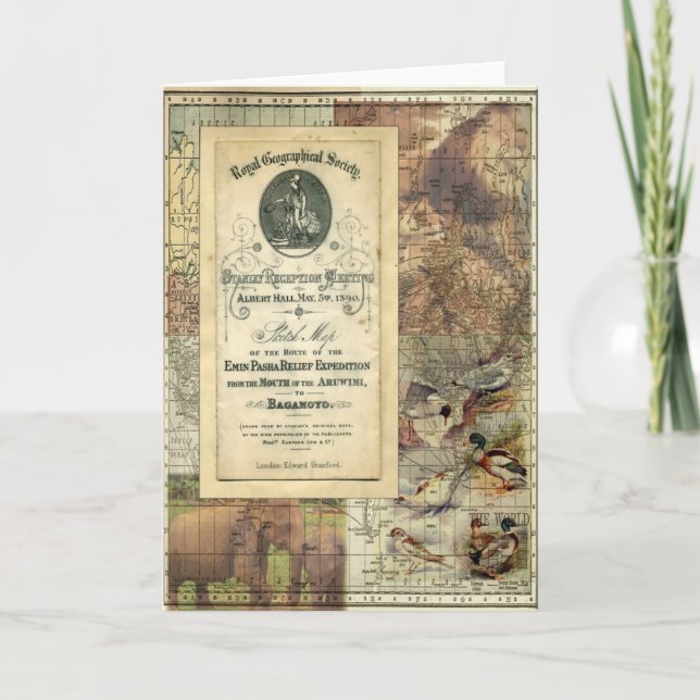 Carte de voeux Collections de la Société royale gé (Devant)