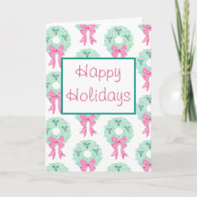 Carte de voeux Colorful Holiday Wreath