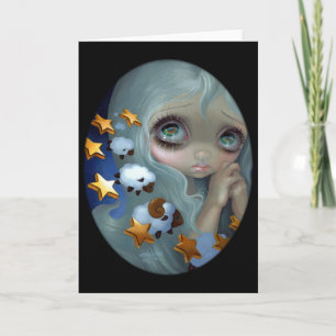 Carte de voeux "Compter les moutons"