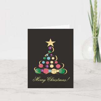 Carte de voeux Contemporaine de Noël Arbre