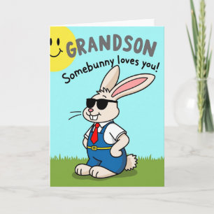 Carte de vœux Cool Bunny Friend