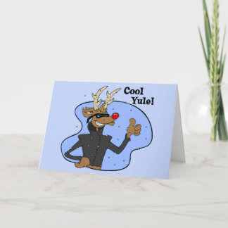 Carte de voeux cool Yule