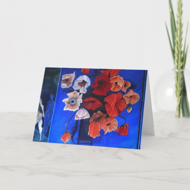 Carte de vœux Coquelicots #2 (Devant)
