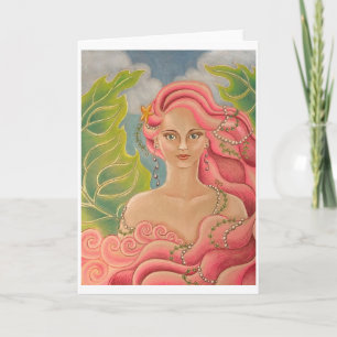 Carte de voeux Coral Mermaid