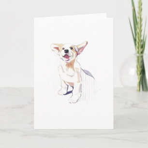 Carte de vœux Corgi – Pembroke Welsh Corgi