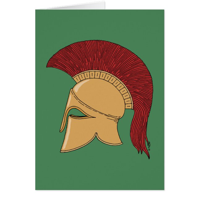 Carte de voeux Corinthian Casque (Devant)