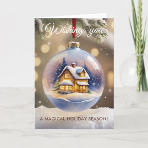 Carte de voeux Cosy Winter Bauble Christmas