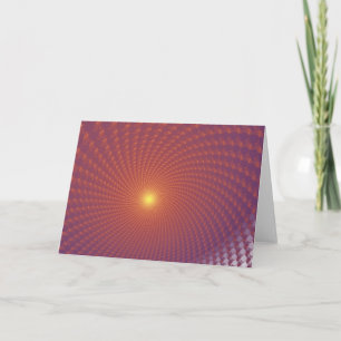 Carte de voeux Coucher de soleil