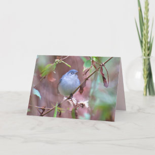 Carte de voeux couleur gris-bleu