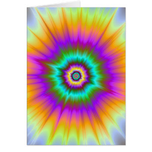 Carte de voeux couleur Super Nova In