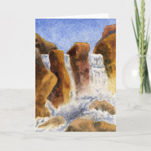 Carte de voeux Country Road "Falls"