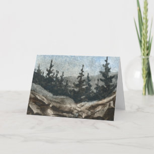 Carte de voeux Country Road "Rock Cliff #3"