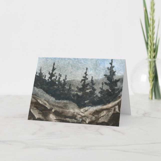 Carte de voeux Country Road "Rock Cliff #3" (Devant)
