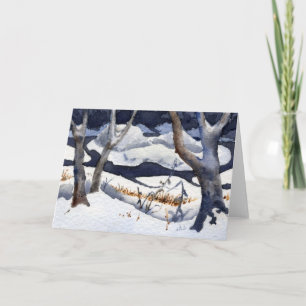 Carte de voeux Country Road "Snow on Elk River"