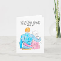 Carte de voeux Couple musulman - Ciel et mer