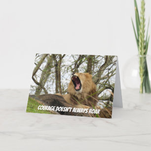 Carte de voeux Courage Quote
