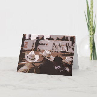 Carte de voeux Cowboy Casquettes Howdy