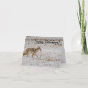 Carte de vœux coyote de Yellowstone