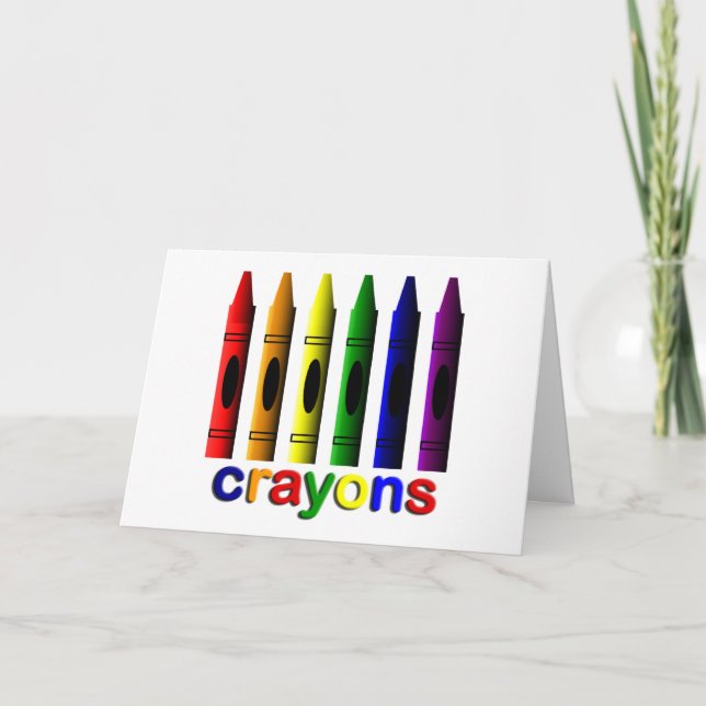 Carte de voeux Crayons Art for Children (Devant)