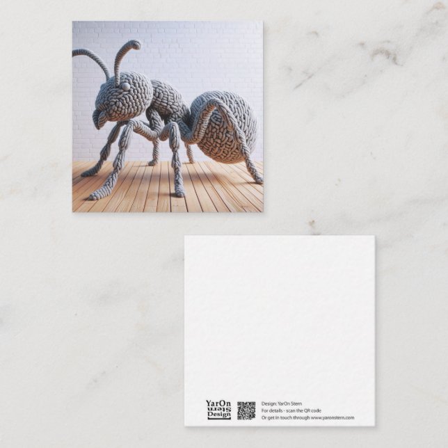 Carte de voeux Crochet Ant (Devant / Derrière)