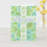 Carte de voeux croisée Blessures Bleues Anniversai