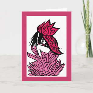 Carte de voeux Crystal fairy