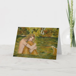 Carte de voeux Crystal lake mermaid par Renee