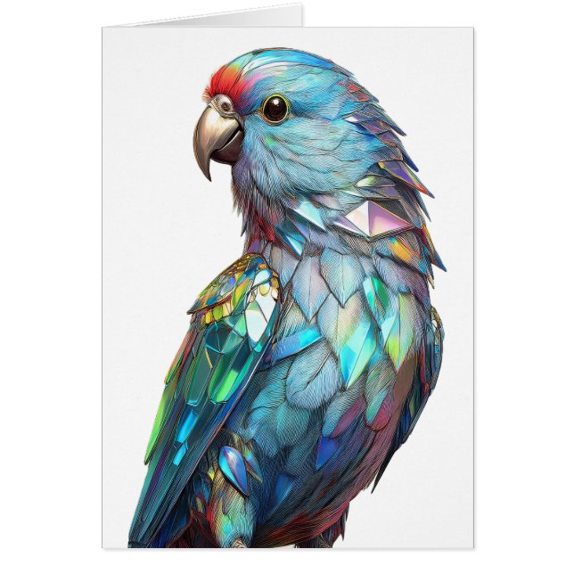 Carte de voeux Crystal Parakeets (Devant)