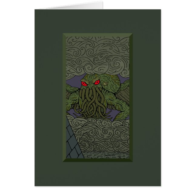 Carte de voeux Cthulhu (Devant)
