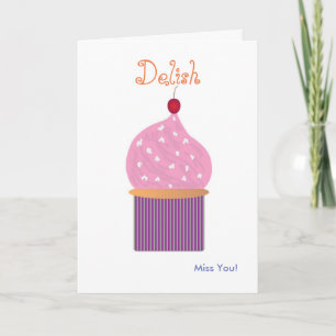 Carte de voeux Cupcake