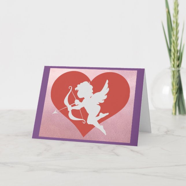 Carte de vœux Cupidon (Devant)