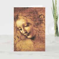Carte de voeux Da Vinci La Scapigliata